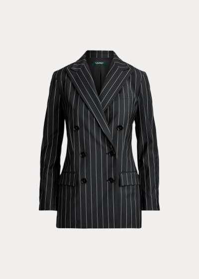 Ralph Lauren Wool-Blend Crepe Blazer Dame Danmark (ZRJWK6824)